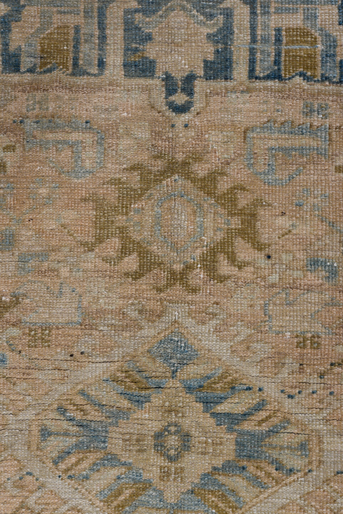 Antique Heriz Runner Rug (3' x 12')